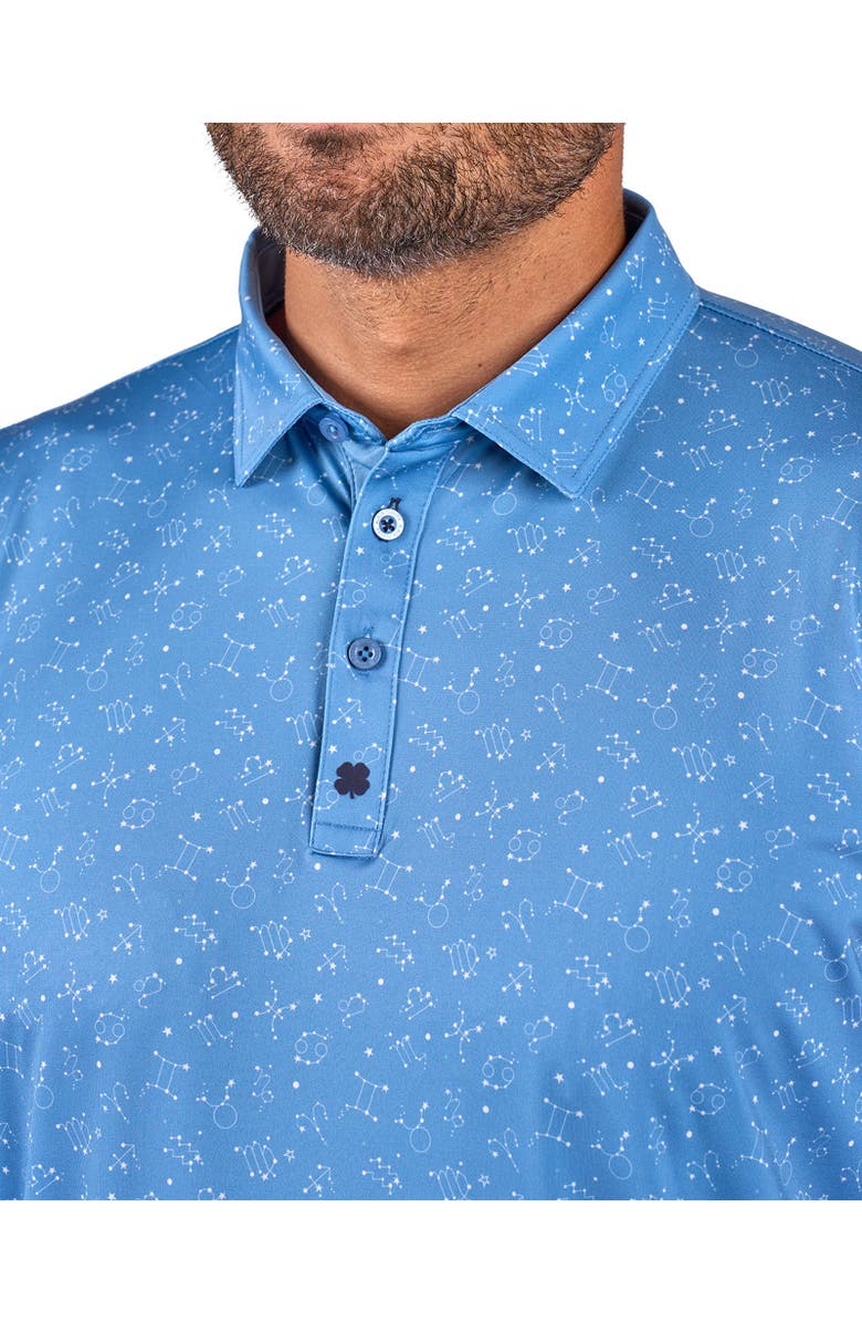 Black Clover Lucky Signs Polo, Alternate, color, Moody Blue
