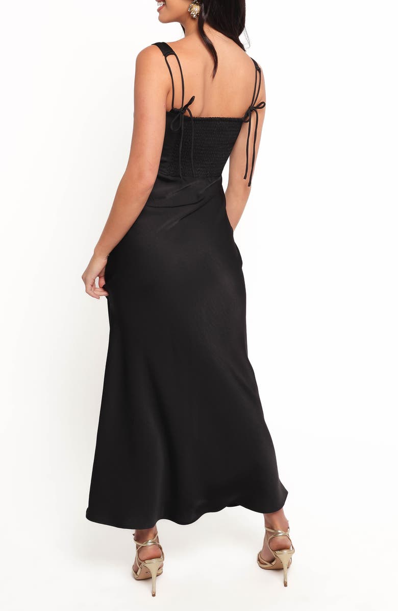 Petal & Pup Emile Sleeveless Hammered Satin Maxi Dress, Alternate, color, 