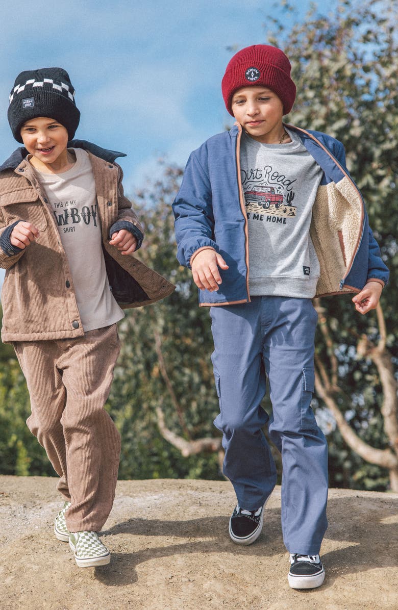 Feather 4 Arrow Kids' Zion Reversible Fleece Jacket, Alternate, color, Khaki