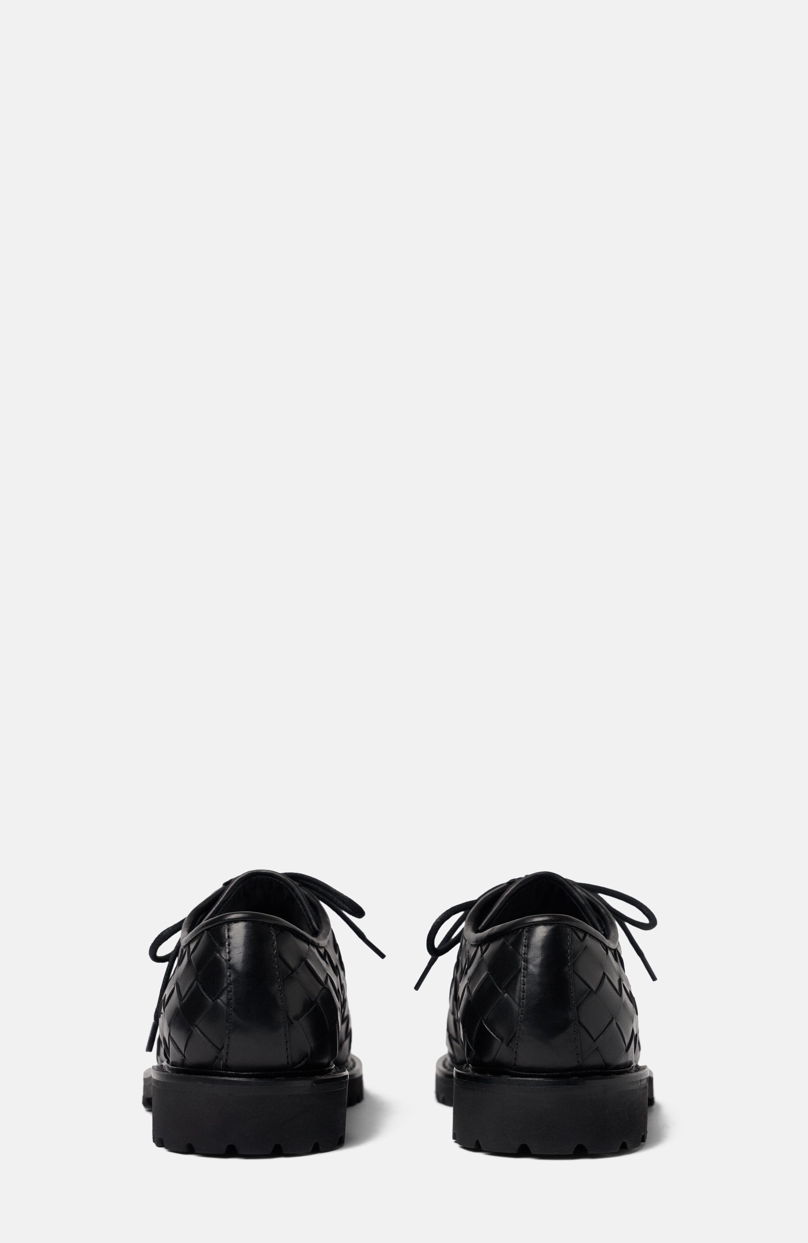Damiana Derbies, Alternate, color, Black Woven - Calf