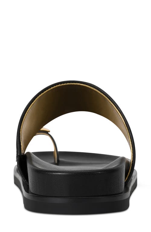Donna Karan Hooper Toe Loop Sandal In Black