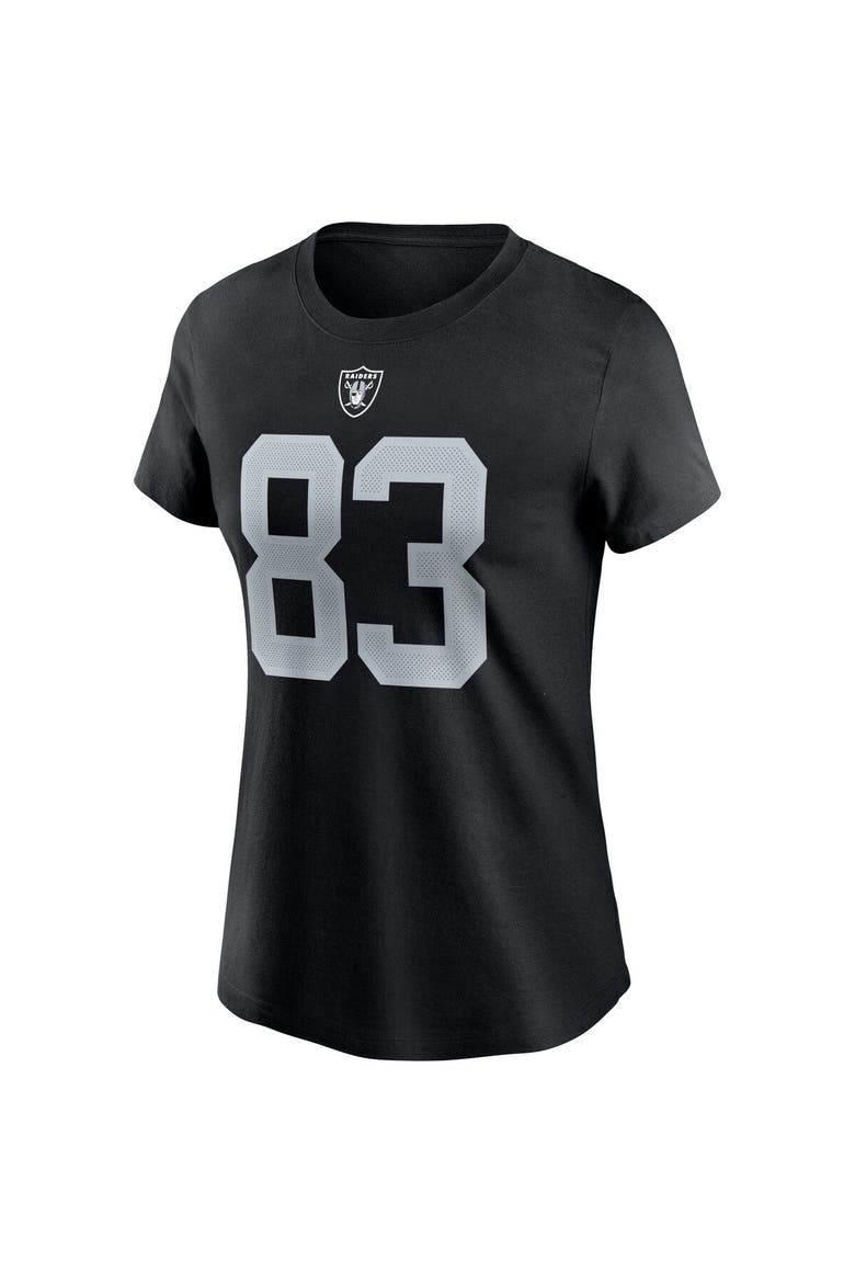 Women's Nike Darren Waller Black Las Vegas Raiders Name & Number T-Shirt, Alternate, color, Black