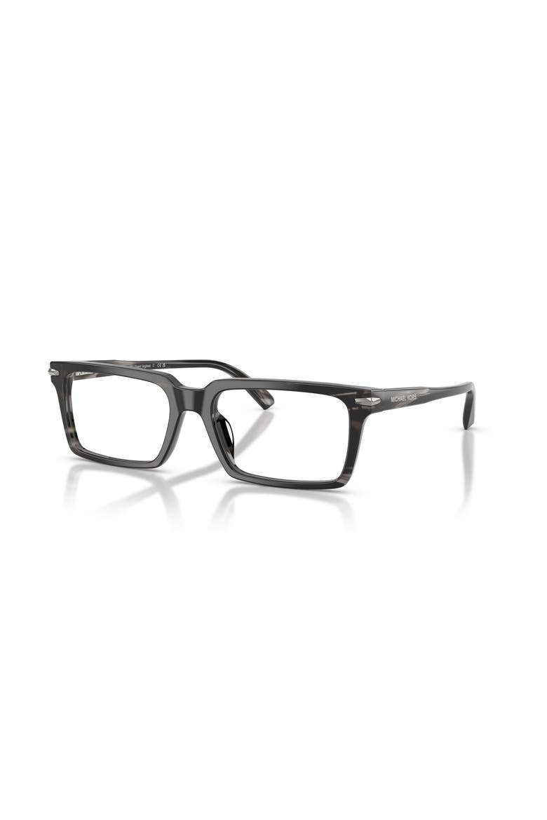56mm Rectangle optical glasses, Main, color, Black