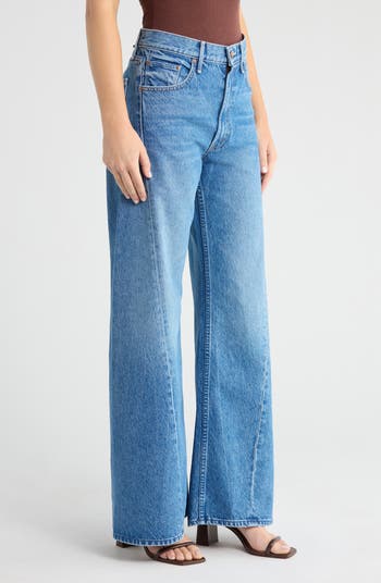 Lemon Twist High Waist Wide Leg Jeans
