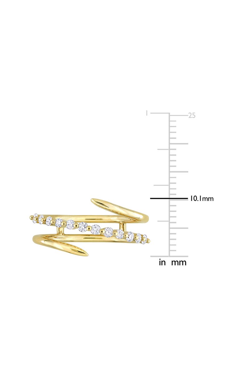 DELMAR Diamond Coil Ring - 0.28ct., Alternate, color, Gold