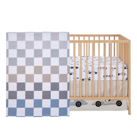 Little Racer 3-Piece Cars/Transportation Baby Crib Bedding Set