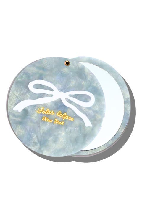 Hand Painted Vintage Ballet Bow Compact Mirror