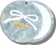 Solar Eclipse Hand Painted Vintage Ballet Bow Compact Mirror