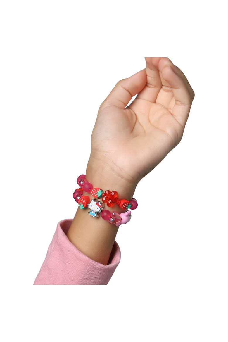 Sanrio Hello Kitty Bracelet Set for Girls 2-Piece Official License, Alternate, color, Pink