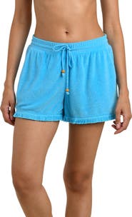 La Blanca Wild Beach Fringe Drawstring Shorts