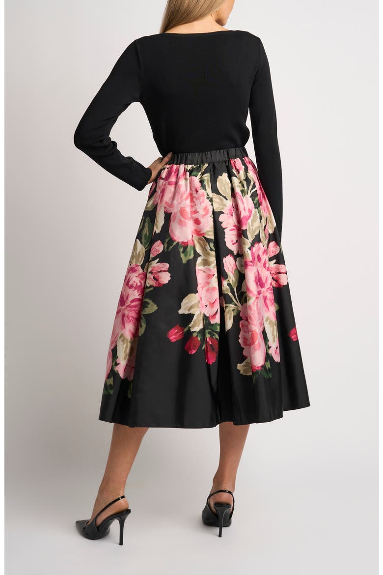 Roy Midi Skirt, Alternate, color, RICH BLACK