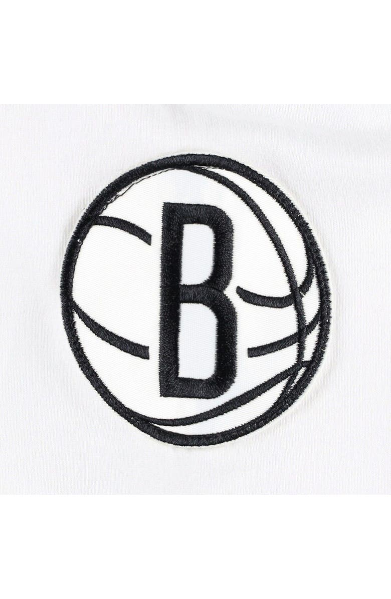 TOMMY JEANS Women's Tommy Jeans Black/White Brooklyn Nets Ariel Pullover Sweatshirt, Alternate, color, Black