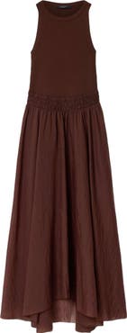 AllSaints Zenia Sleeveless Asymmetric Hem Dress