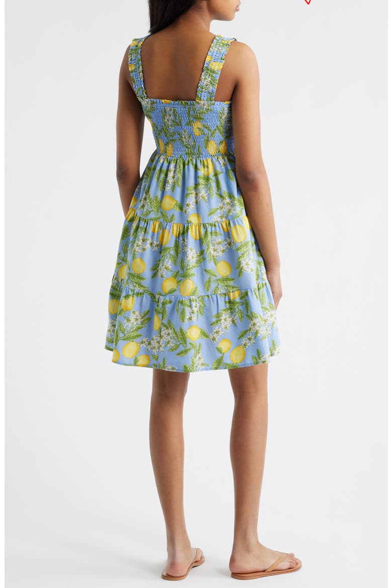 Alice Tiered Sundress, Alternate, color, LEMON DROP