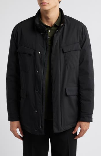 Robert Barakett Dunkley Technical Field Coat In Black