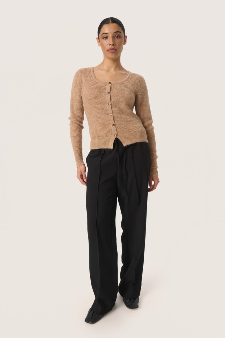 Sltuesday Slim Fit Button Cardigan, Alternate, color, Burro