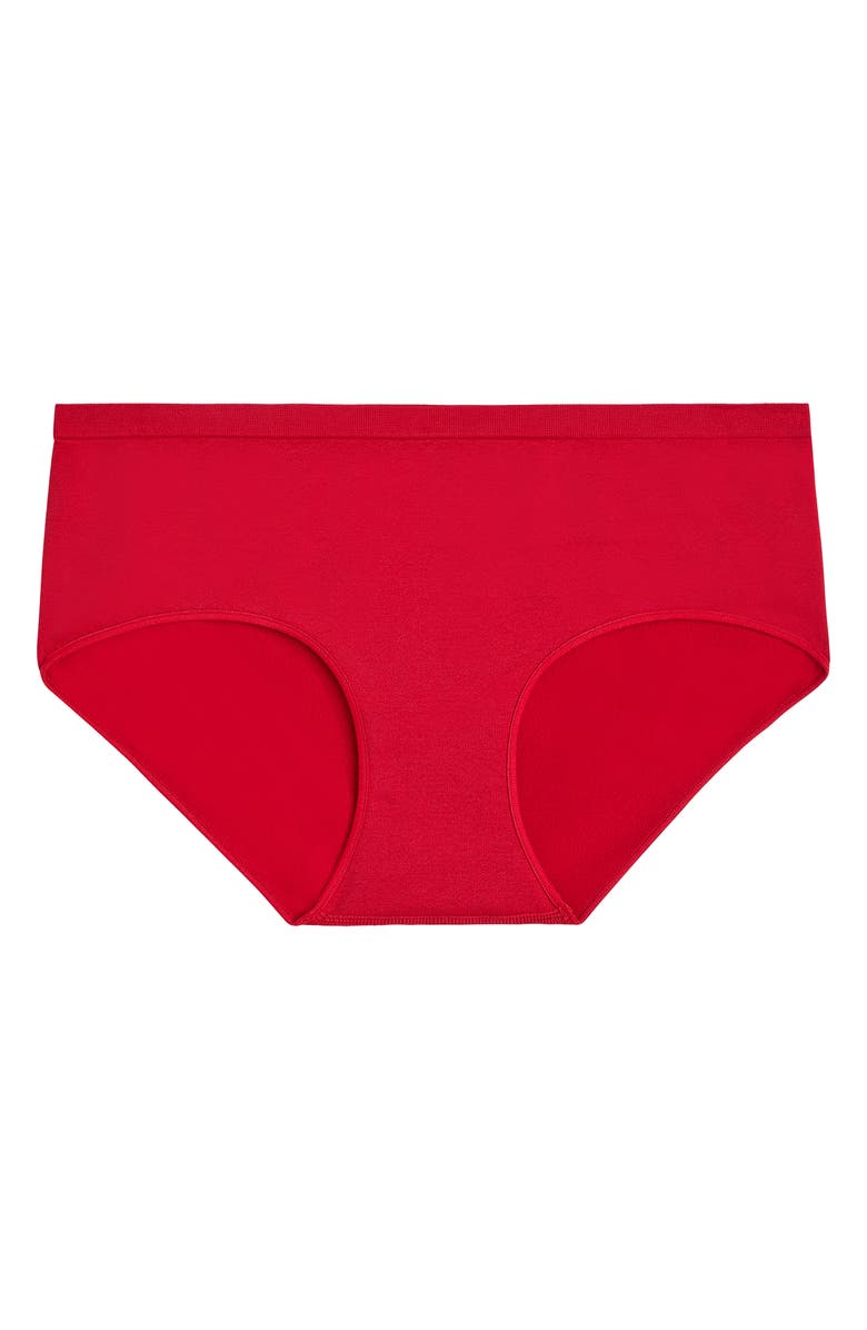 b.tempt'd by Wacoal Comfort Intended Daywear Hipster Panties, Alternate, color, Chili Pepper Red