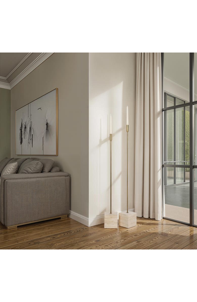 Renwil Chambers Floor Set of 2 Stone Candle Holder, Alternate, color,