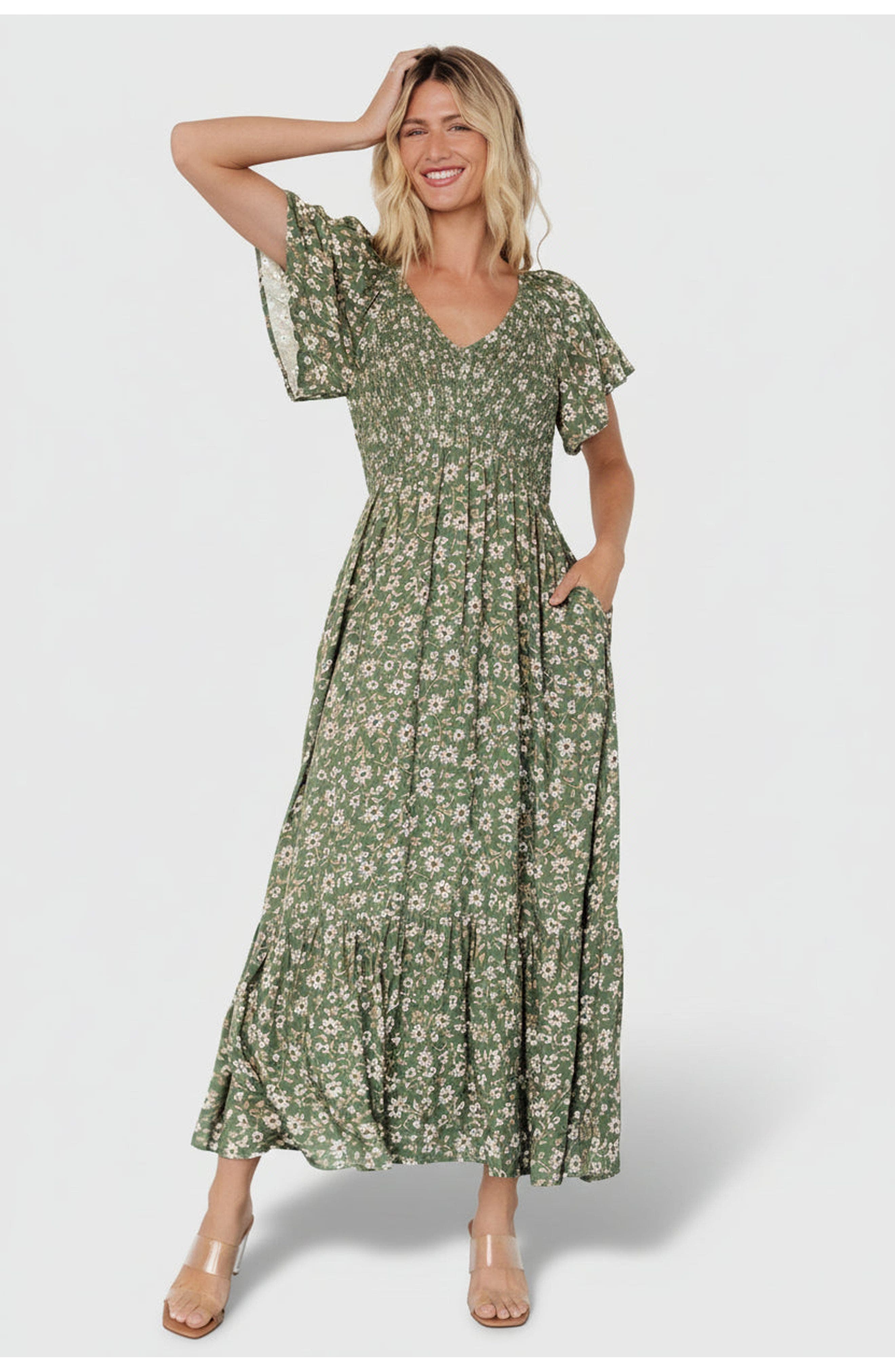 Joanie Smocked Dress - image 5