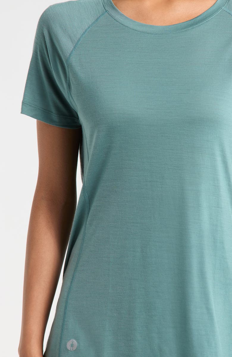 Smartwool Active Ultralite Crewneck T-Shirt, Alternate, color, Dusty Teal