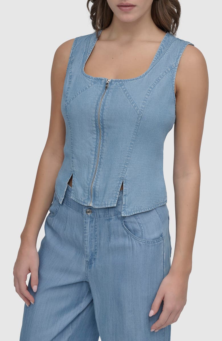 DKNY Corset Vest, Main, color, 
