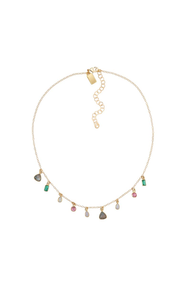 NATIVE GEM Candy Gem Rainbow Gemstone Necklace, Main, color, Pink