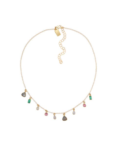 Candy Gem Rainbow Gemstone Necklace
