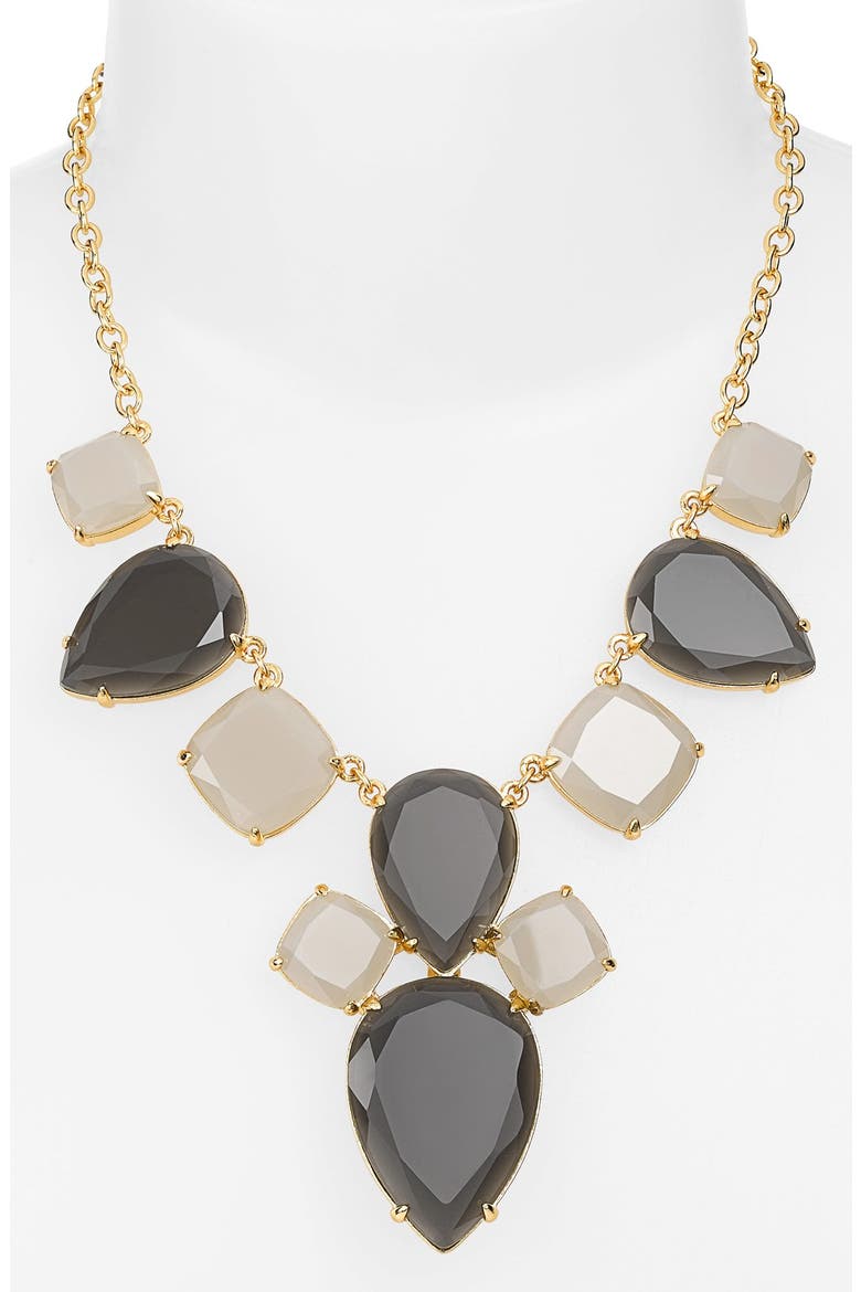 'branton square' bib necklace (Nordstrom Exclusive), Alternate, color, GREY MULTI/ GOLD