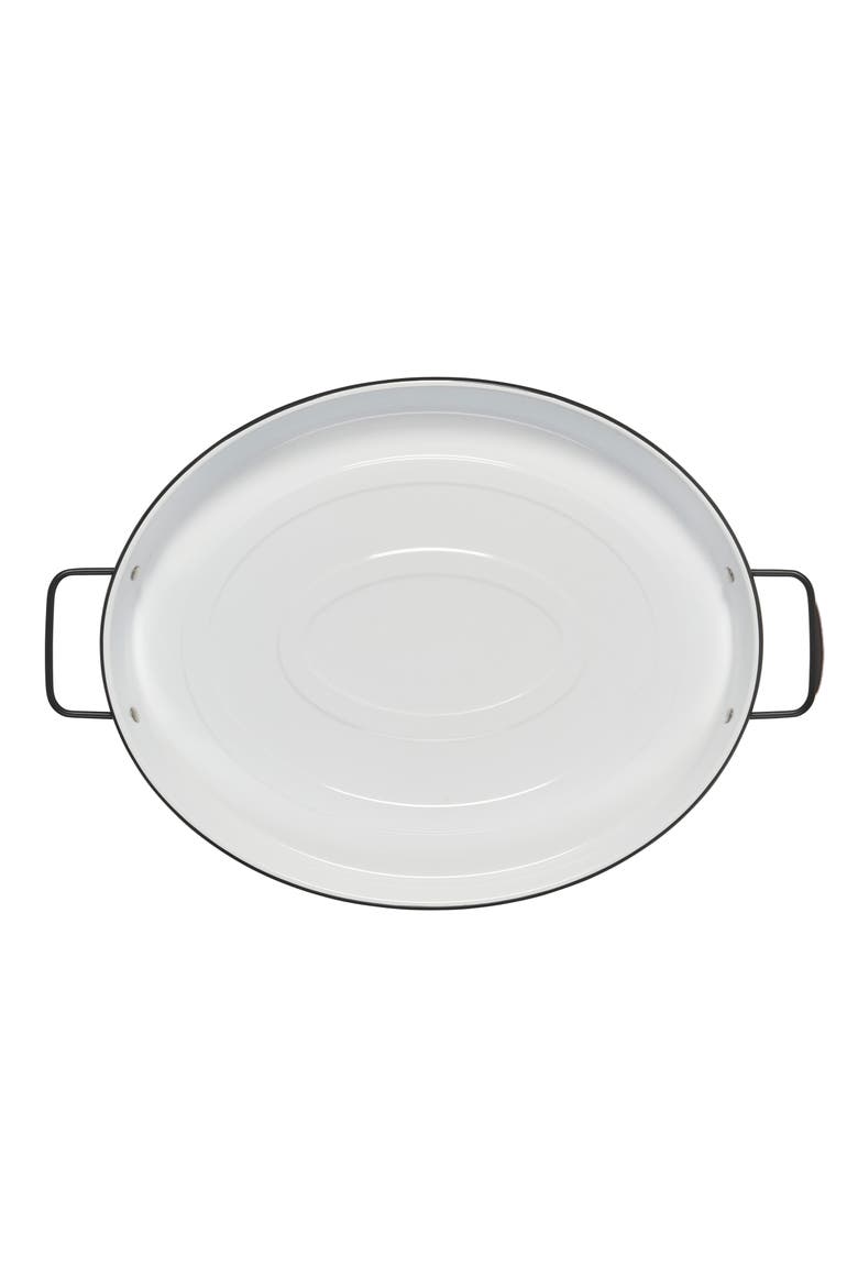 Everyday Enamelware Serving Tray, Alternate, color, WHITE
