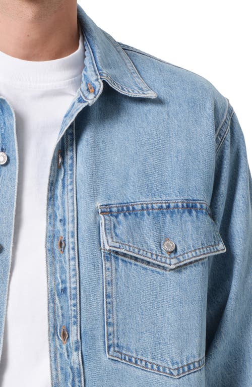 Agolde Rafe Long Sleeve Denim Shirt In Bristol (md Vint Ind)