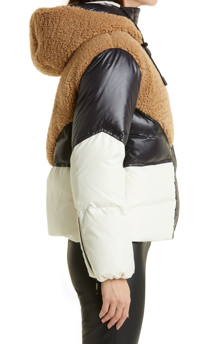 BOSS Plockena Mixed Media Puffer Jacket, Alternate, color, 