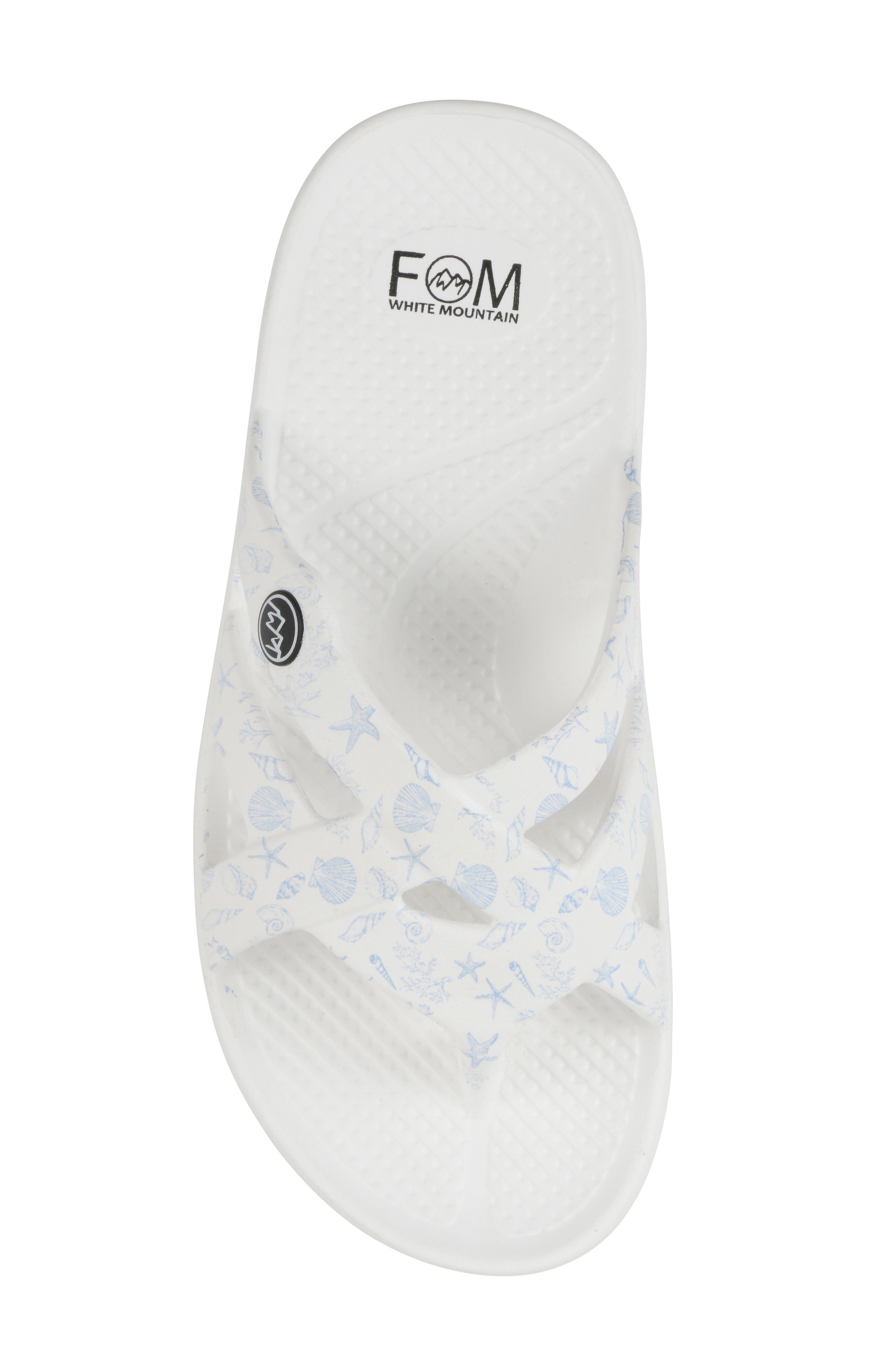 Rip Foam Slide Sandal, Alternate, color, OCEANBLUE/ SEASHELL/ SMOOTH