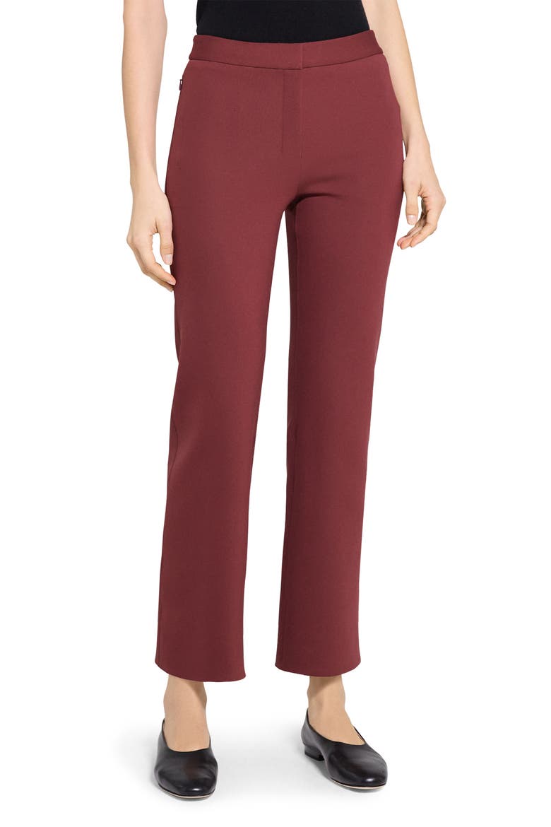 Kick Ankle Pants, Main, color, OXBLOOD RED