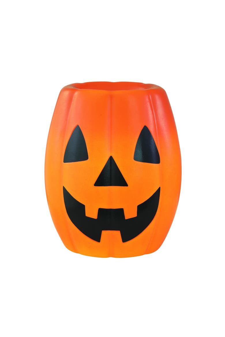 18 in. Jack-O-Lantern Blow Mold Candy Bowl, Main, color, Multicolor