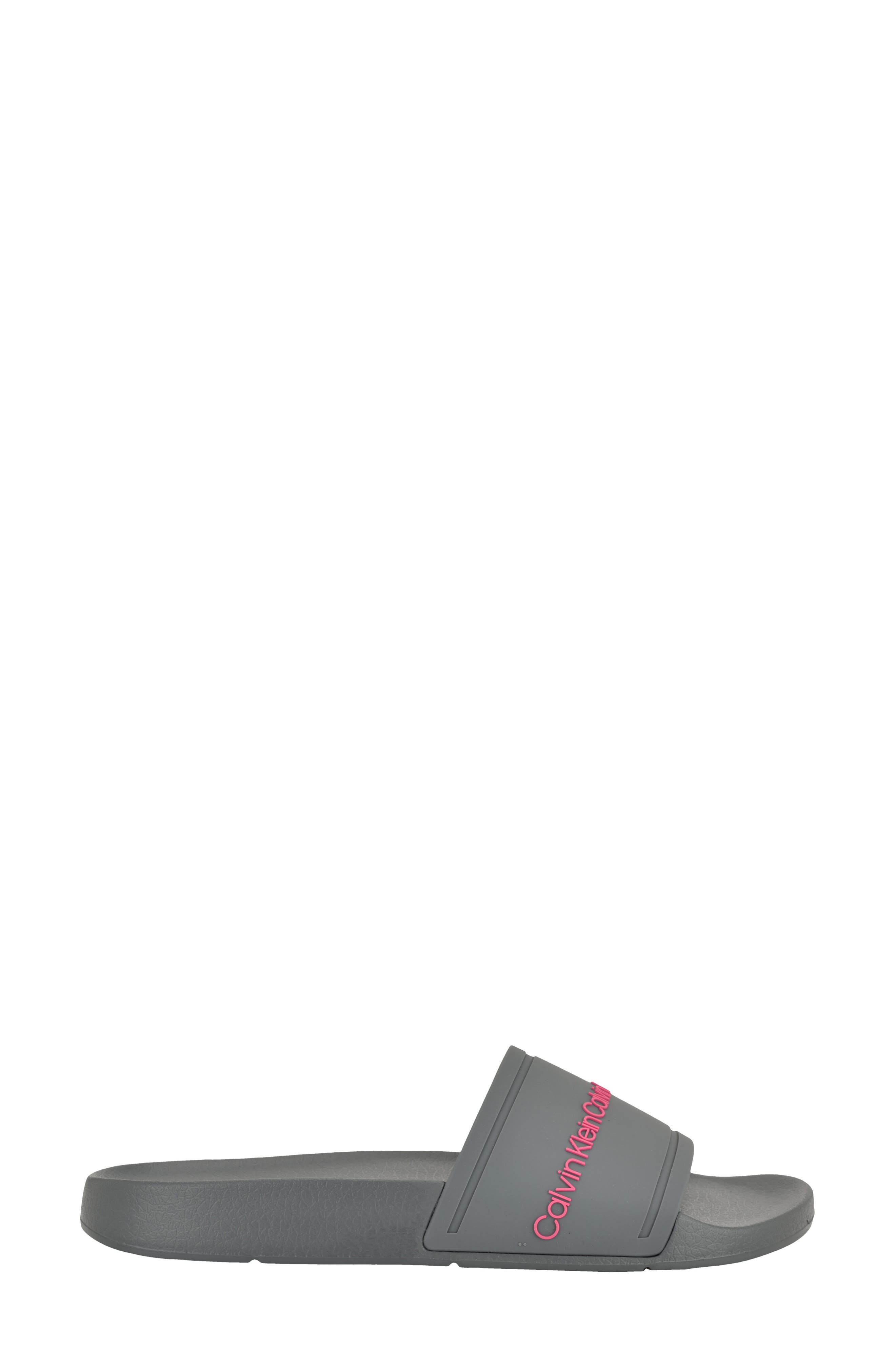 Anyka Slide Sandal, Alternate, color, DARK GREY