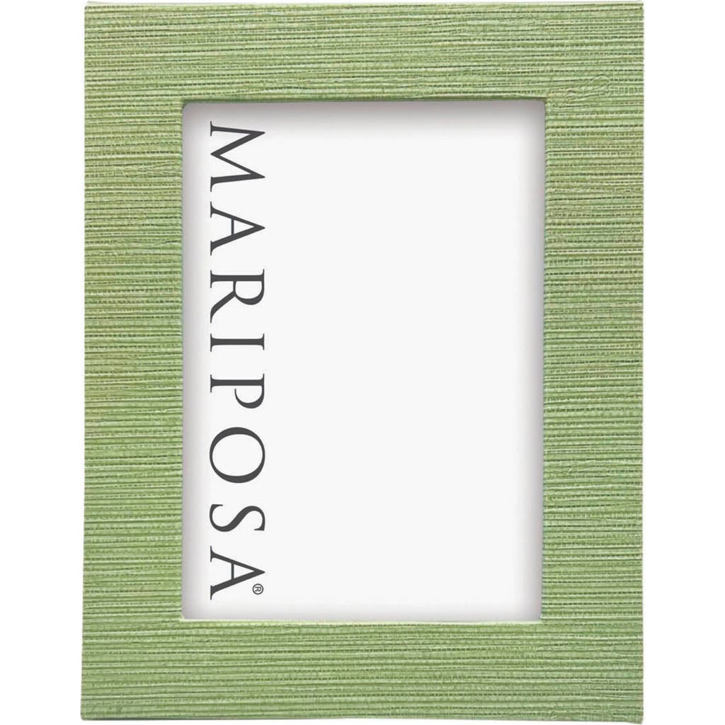 Mariposa Faux Grasscloth Picture Frame In Green