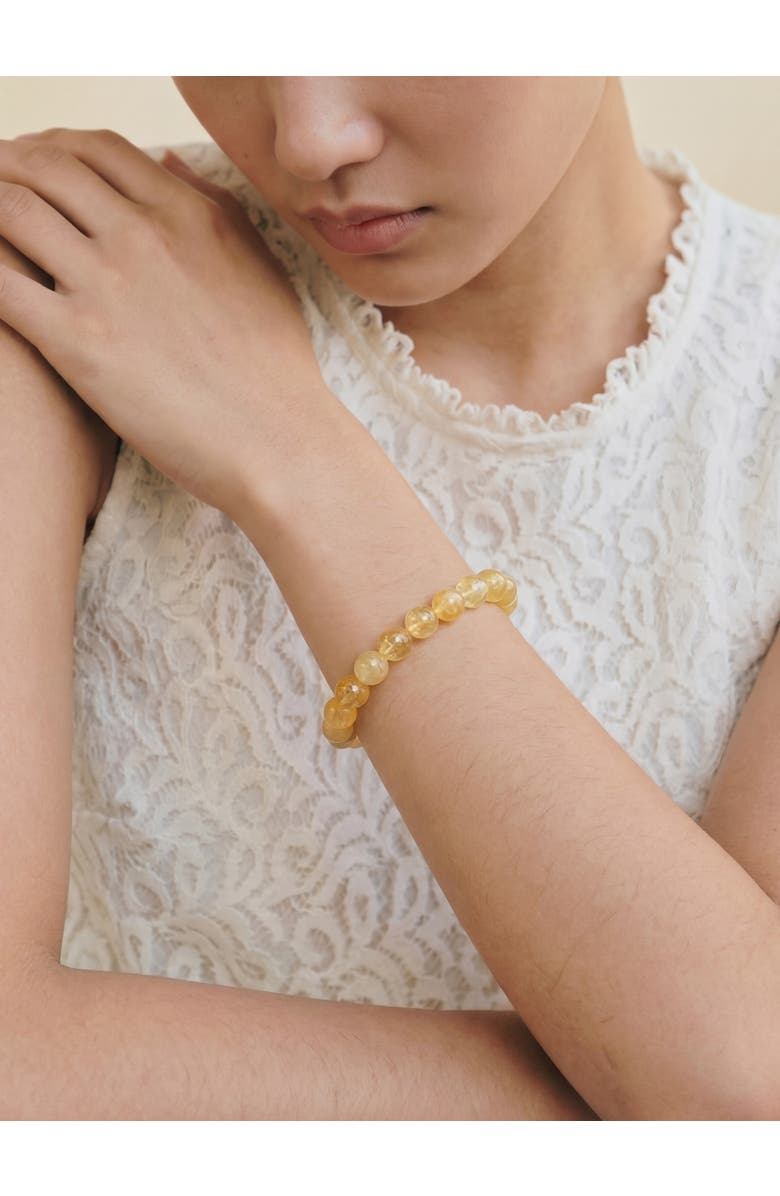 seree Manifest Collection Abundance Yellow Crystal Beaded Bracelet, Alternate, color, Yellow