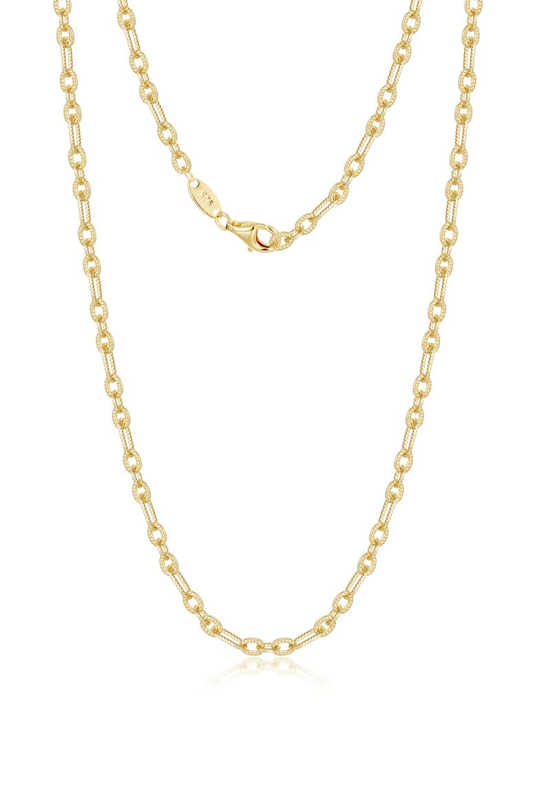 Paperclip Chain Necklace, Main, color, GOLD