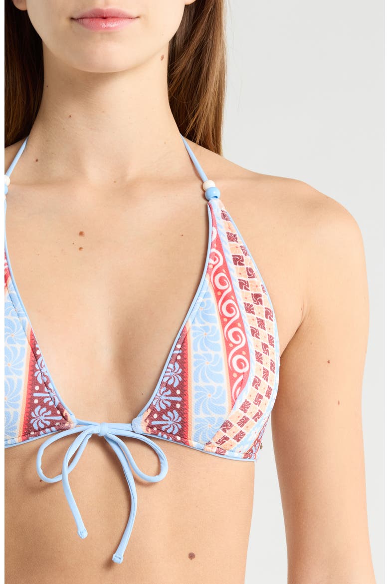 Coastal Instinct Triangle Bikini Top, Alternate, color, BLUE MULTI