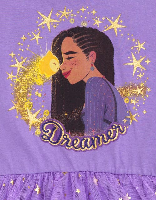 Disney Wish Short Sleeve Tulle Dress In Purple