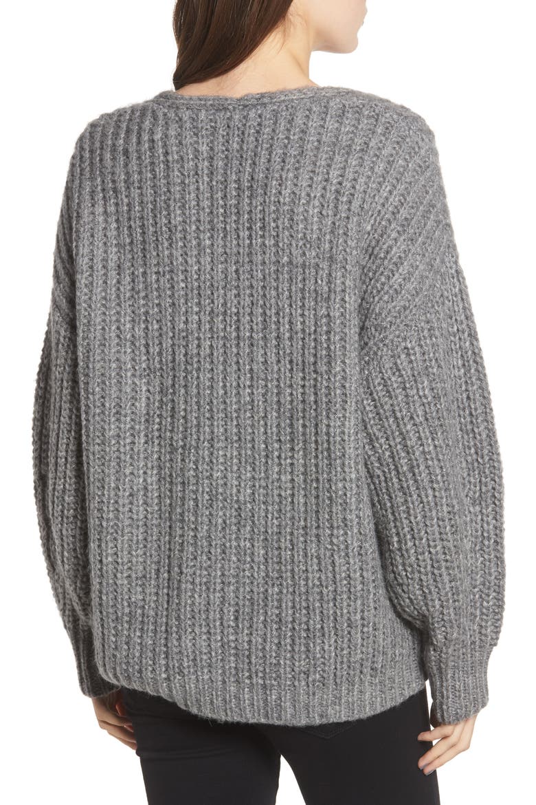 Dorit Sweater, Alternate, color, HEATHER GREY