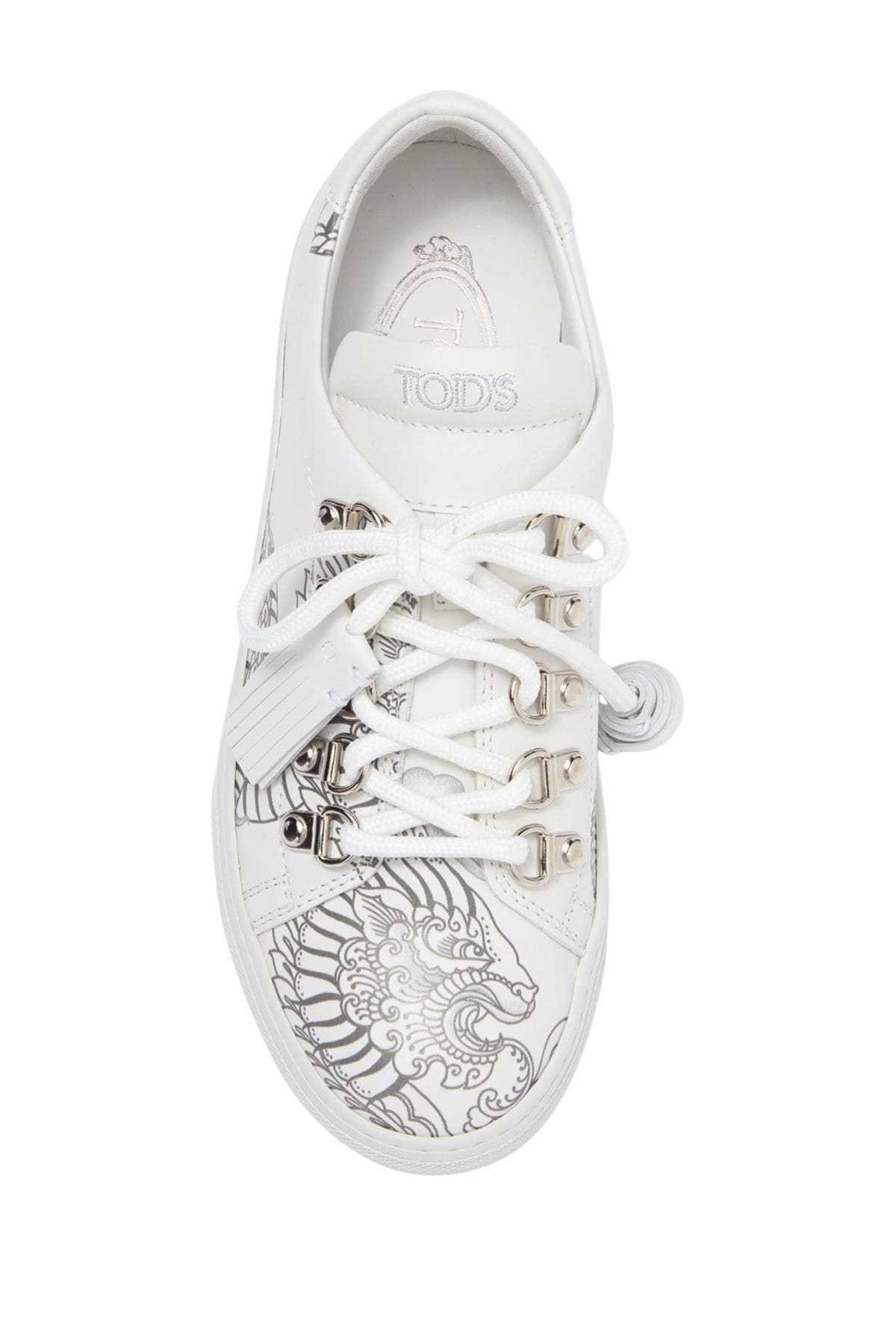 Tod's Mocassino Dragon Leather Sneaker, Alternate, color, 