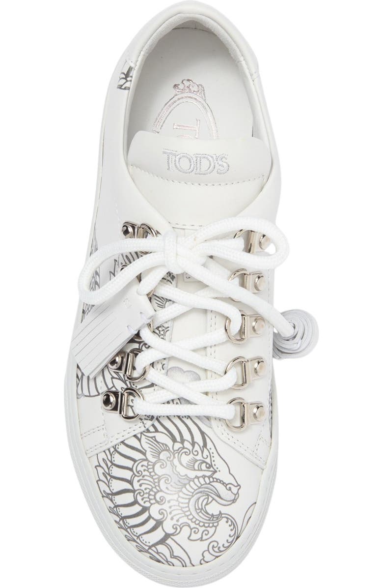 Tod's Mocassino Dragon Leather Sneaker, Alternate, color,