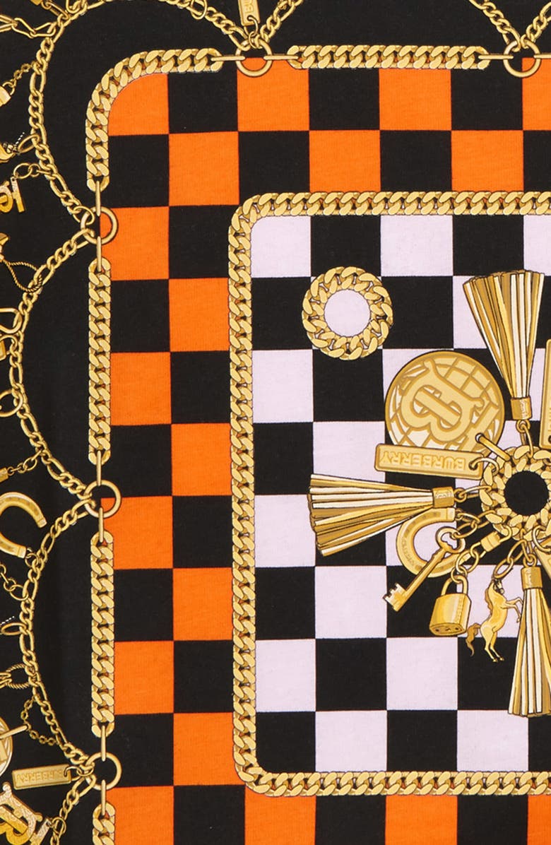 Burberry Kids' Scarf Print Graphic Tee, Alternate, color,