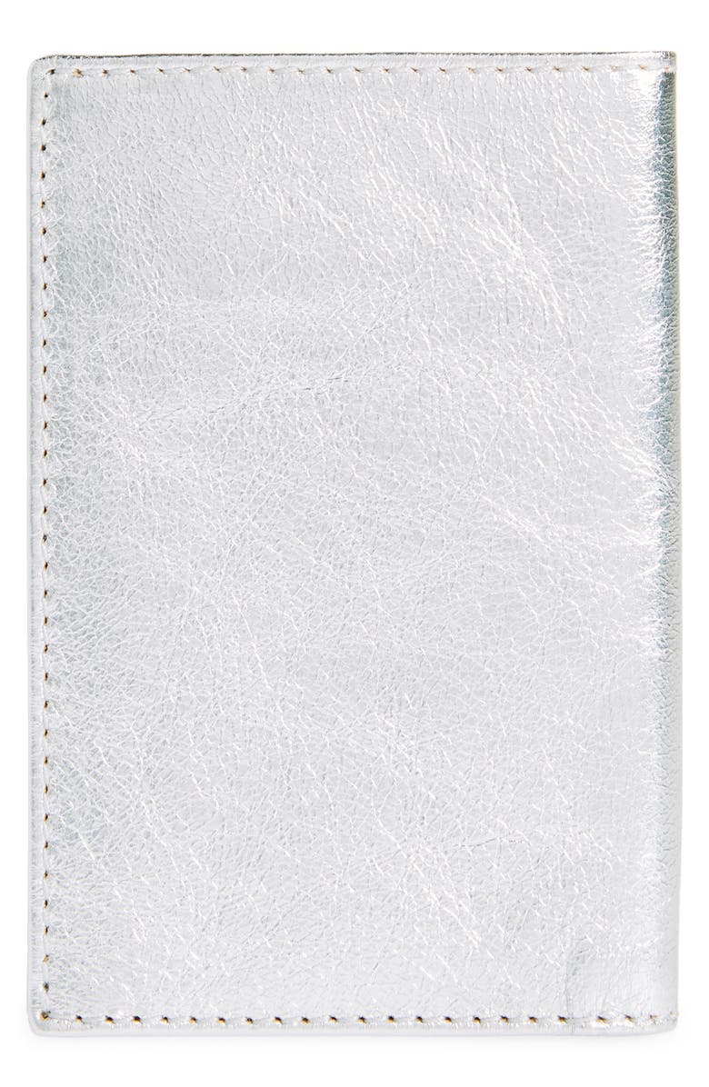 Comme des Garçons Wallets Metallic Leather Card Holder, Alternate, color, 