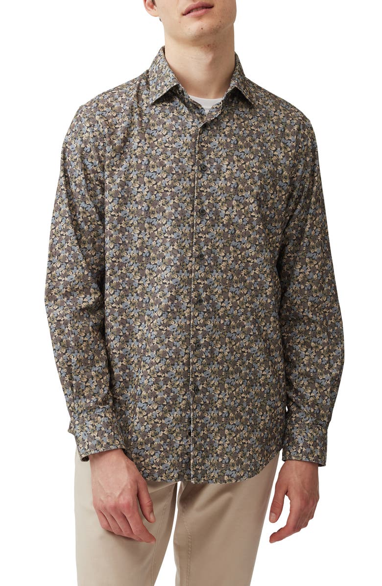 Rodd & Gunn Pakington Floral Cotton Corduroy Shirt, Main, color,