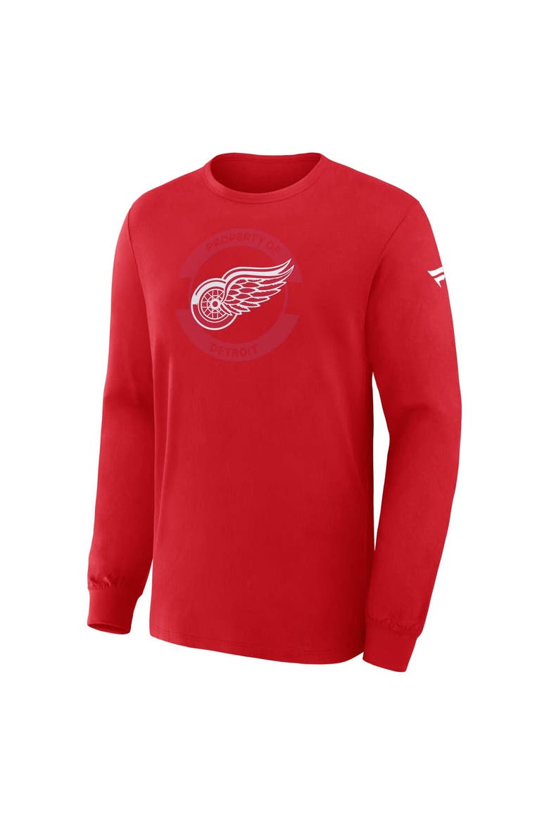 Men's Fanatics Red Detroit Red Wings Authentic Pro Property Of Practice Long Sleeve T-Shirt, Alternate, color, Red