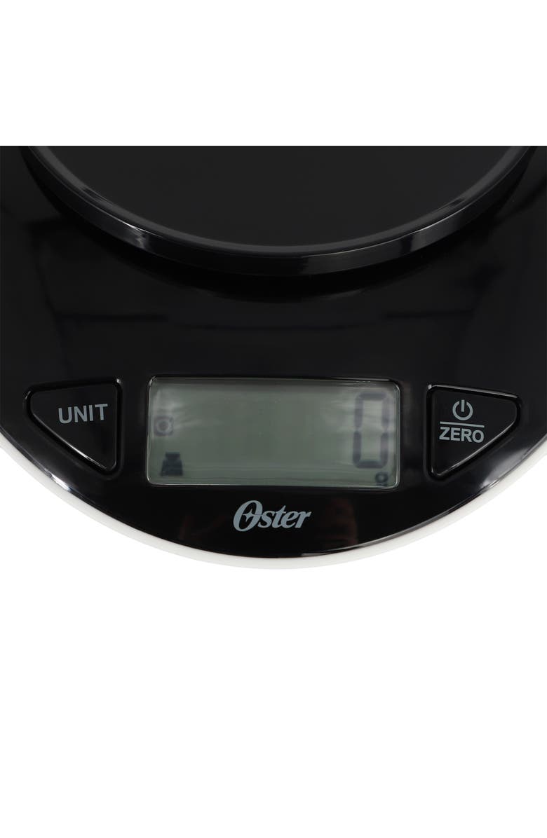 OSTER Lydell 2 Piece Digital Kitchen Scale with Bowl, Alternate, color, Black