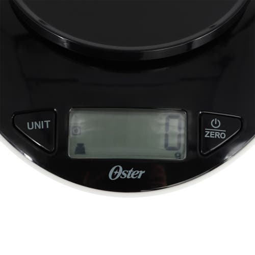 Oster Lydell 2 Piece Digital Kitchen Scale With Bowl In Black