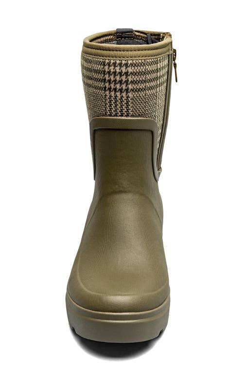 Bogs Hazel Mid Zip Rain Boot In Black